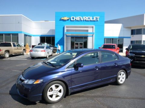 Royal Blue Pearl Honda Civic LX-S Sedan.  Click to enlarge.