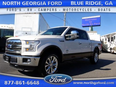 White Platinum Tricoat Ford F150 King Ranch SuperCrew 4x4.  Click to enlarge.