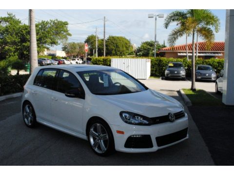 Candy White Volkswagen Golf R 4 Door 4Motion.  Click to enlarge.