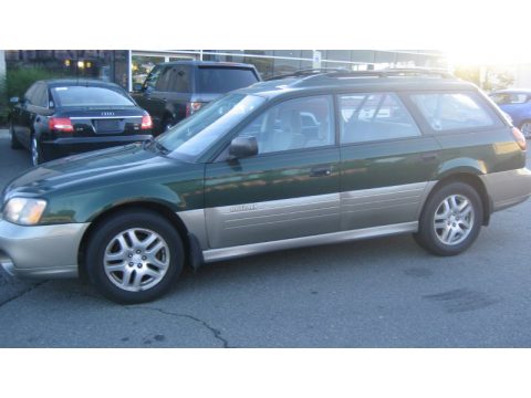 Timberline Green Subaru Outback Wagon.  Click to enlarge.