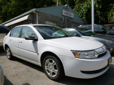 Polar White Saturn ION 2 Sedan.  Click to enlarge.
