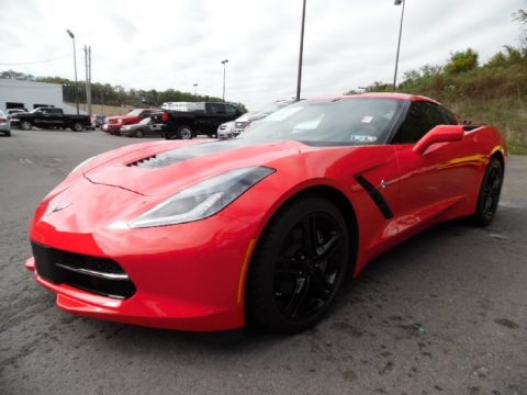Torch Red Chevrolet Corvette Stingray Coupe.  Click to enlarge.