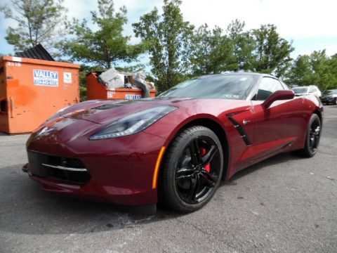 Long Beach Red Metallic Tintcoat Chevrolet Corvette Stingray Coupe.  Click to enlarge.