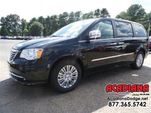 Brilliant Black Crystal Pearl Chrysler Town & Country Limited.  Click to enlarge.