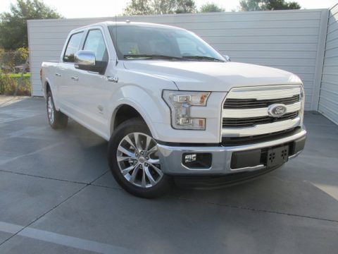 White Platinum Tricoat Ford F150 King Ranch SuperCrew.  Click to enlarge.