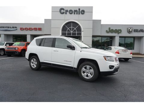 Bright White Jeep Compass Sport.  Click to enlarge.