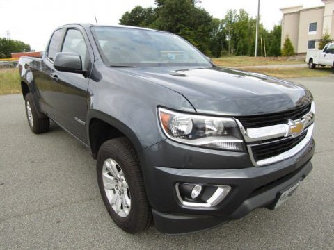 Cyber Gray Metallic Chevrolet Colorado LT Extended Cab.  Click to enlarge.