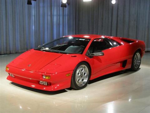 Red Lamborghini Diablo .  Click to enlarge.