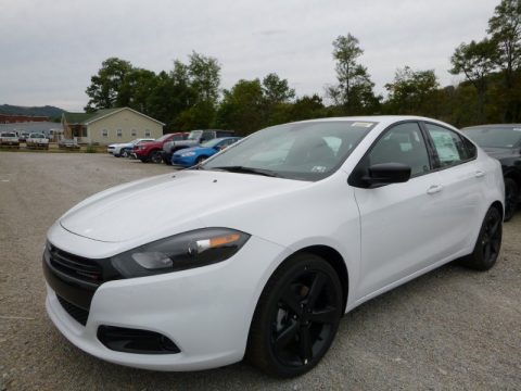 Bright White Dodge Dart SXT Rallye Blacktop.  Click to enlarge.