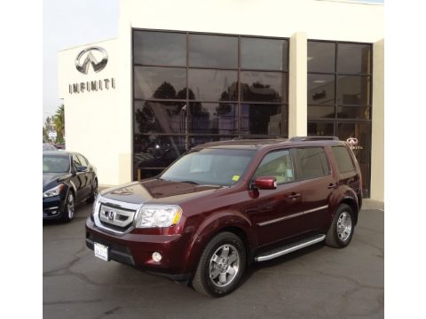 Dark Cherry Pearl Honda Pilot Touring 4WD.  Click to enlarge.