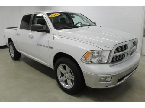 Bright White Dodge Ram 1500 Big Horn Crew Cab.  Click to enlarge.