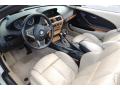  2007 BMW 6 Series Cream Beige Interior #19
