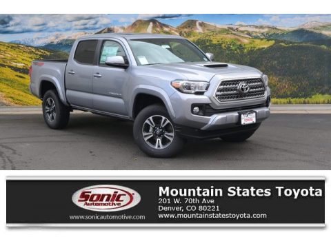 Silver Sky Metallic Toyota Tacoma TRD Sport Double Cab 4x4.  Click to enlarge.