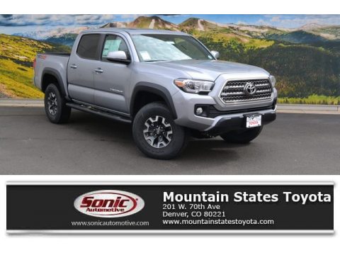 Silver Sky Metallic Toyota Tacoma TRD Off-Road Double Cab 4x4.  Click to enlarge.