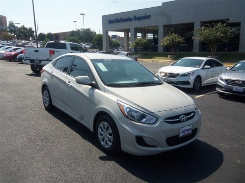 Misty Beige Hyundai Accent SE Sedan.  Click to enlarge.