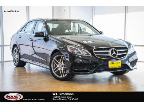 Black Mercedes-Benz E 350 Sedan.  Click to enlarge.