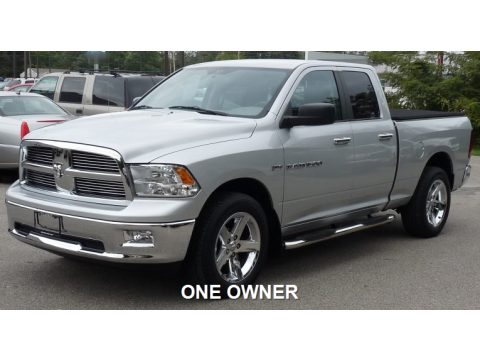 Bright Silver Metallic Dodge Ram 1500 Big Horn Quad Cab 4x4.  Click to enlarge.