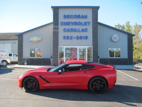 Torch Red Chevrolet Corvette Stingray Coupe.  Click to enlarge.