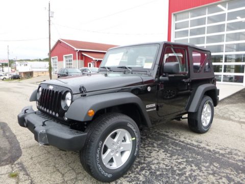 Black Jeep Wrangler Sport 4x4.  Click to enlarge.