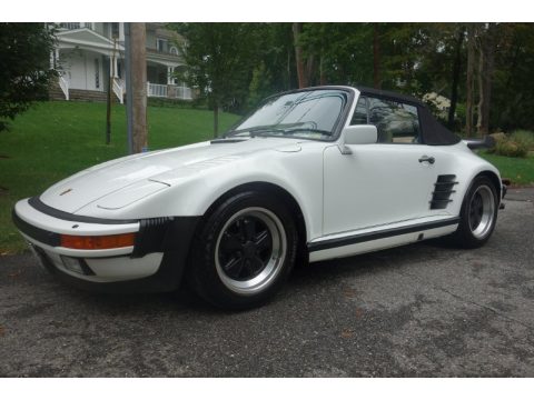 Grand Prix White Porsche 911 Carrera Turbo Cabriolet Slant Nose.  Click to enlarge.