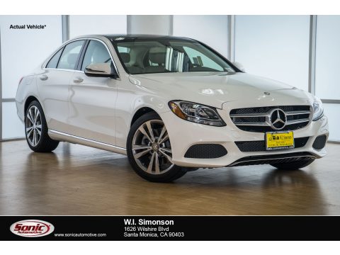 Polar White Mercedes-Benz C 300 Sedan.  Click to enlarge.