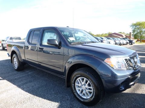 Arctic Blue Metallic Nissan Frontier SV Crew Cab 4x4.  Click to enlarge.
