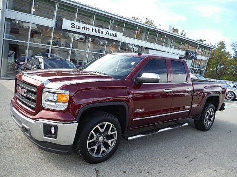 Sonoma Red Metallic GMC Sierra 1500 SLT Double Cab 4x4.  Click to enlarge.