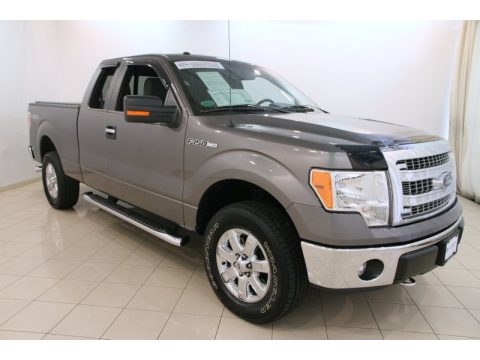 Sterling Gray Metallic Ford F150 XL SuperCab 4x4.  Click to enlarge.