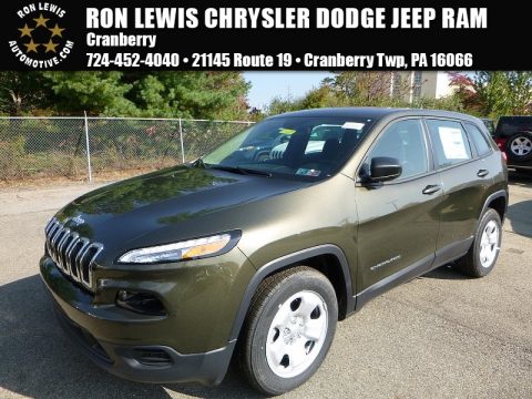 ECO Green Pearl Jeep Cherokee Sport.  Click to enlarge.