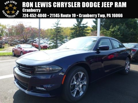 Jazz Blue Pearl Coat Dodge Charger SXT AWD.  Click to enlarge.