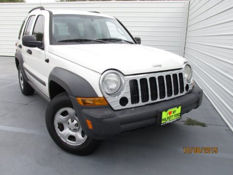 Stone White Jeep Liberty Sport.  Click to enlarge.