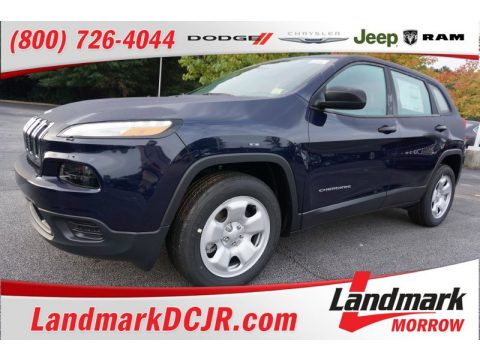 True Blue Pearl Jeep Cherokee Sport.  Click to enlarge.