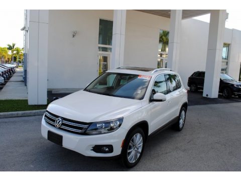Candy White Volkswagen Tiguan SE 4Motion.  Click to enlarge.