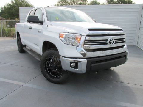 Super White Toyota Tundra TSS Double Cab 4x4.  Click to enlarge.
