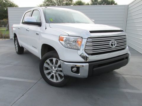 Super White Toyota Tundra Limited CrewMax.  Click to enlarge.