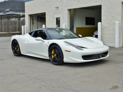 Bianco Avus (White) Ferrari 458 Italia.  Click to enlarge.