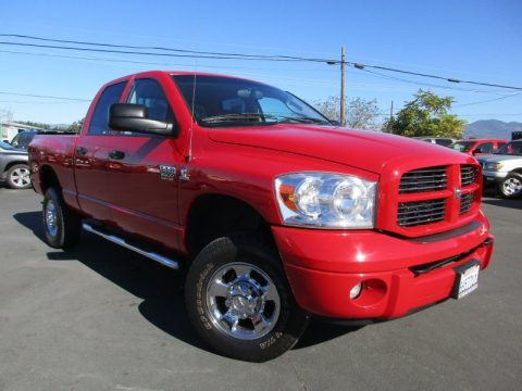 Flame Red Dodge Ram 2500 SLT Quad Cab 4x4.  Click to enlarge.
