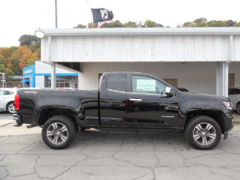 Black Chevrolet Colorado LT Extended Cab 4WD.  Click to enlarge.