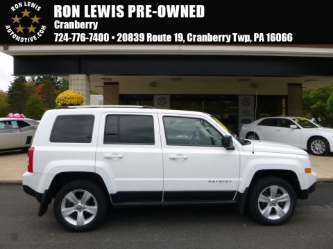Bright White Jeep Patriot Latitude X 4x4.  Click to enlarge.