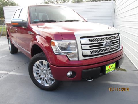Ruby Red Metallic Ford F150 XL SuperCrew 4x4.  Click to enlarge.
