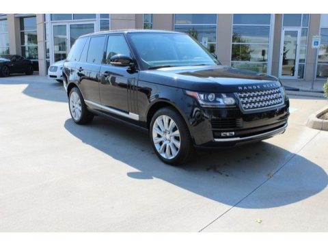 Santorini Black Metallic Land Rover Range Rover Supercharged.  Click to enlarge.