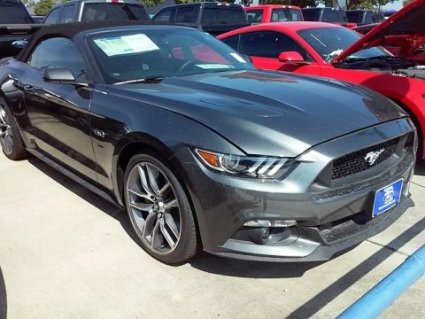 Magnetic Metallic Ford Mustang GT Premium Convertible.  Click to enlarge.