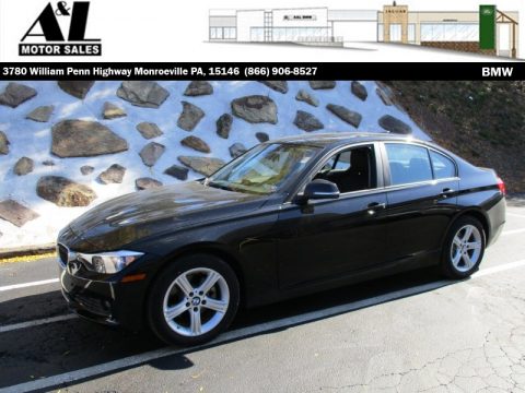 Jet Black BMW 3 Series 320i xDrive Sedan.  Click to enlarge.
