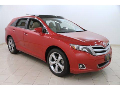 Barcelona Red Metallic Toyota Venza Limited AWD.  Click to enlarge.