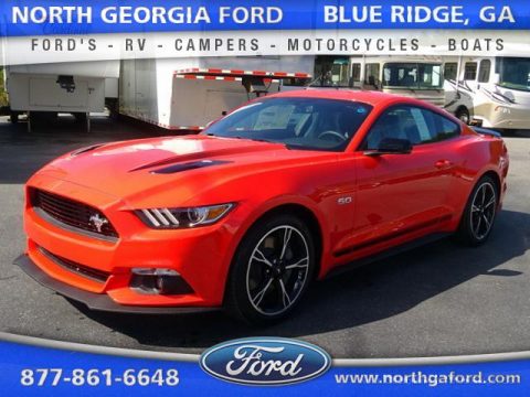 Competition Orange Ford Mustang GT/CS California Special Coupe.  Click to enlarge.