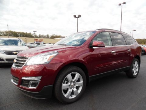 Siren Red Tintcoat Chevrolet Traverse LT AWD.  Click to enlarge.