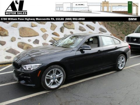 Jet Black BMW 4 Series 428i xDrive Gran Coupe.  Click to enlarge.