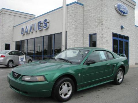 Electric Green Metallic Ford Mustang V6 Coupe.  Click to enlarge.