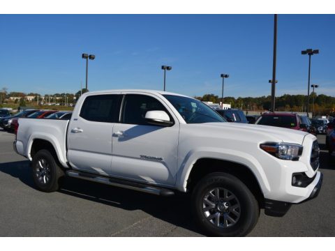 Super White Toyota Tacoma SR5 Double Cab.  Click to enlarge.
