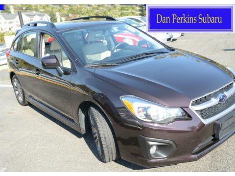 Deep Cherry Red Pearl Subaru Impreza 2.0i Sport Premium 5 Door.  Click to enlarge.